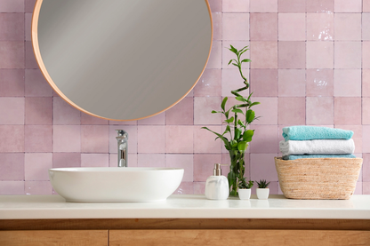 Ceramica Estilker – Rainbow Rose Mix 11,5x11,5 | Wandfliese Rosa Zellige-Look