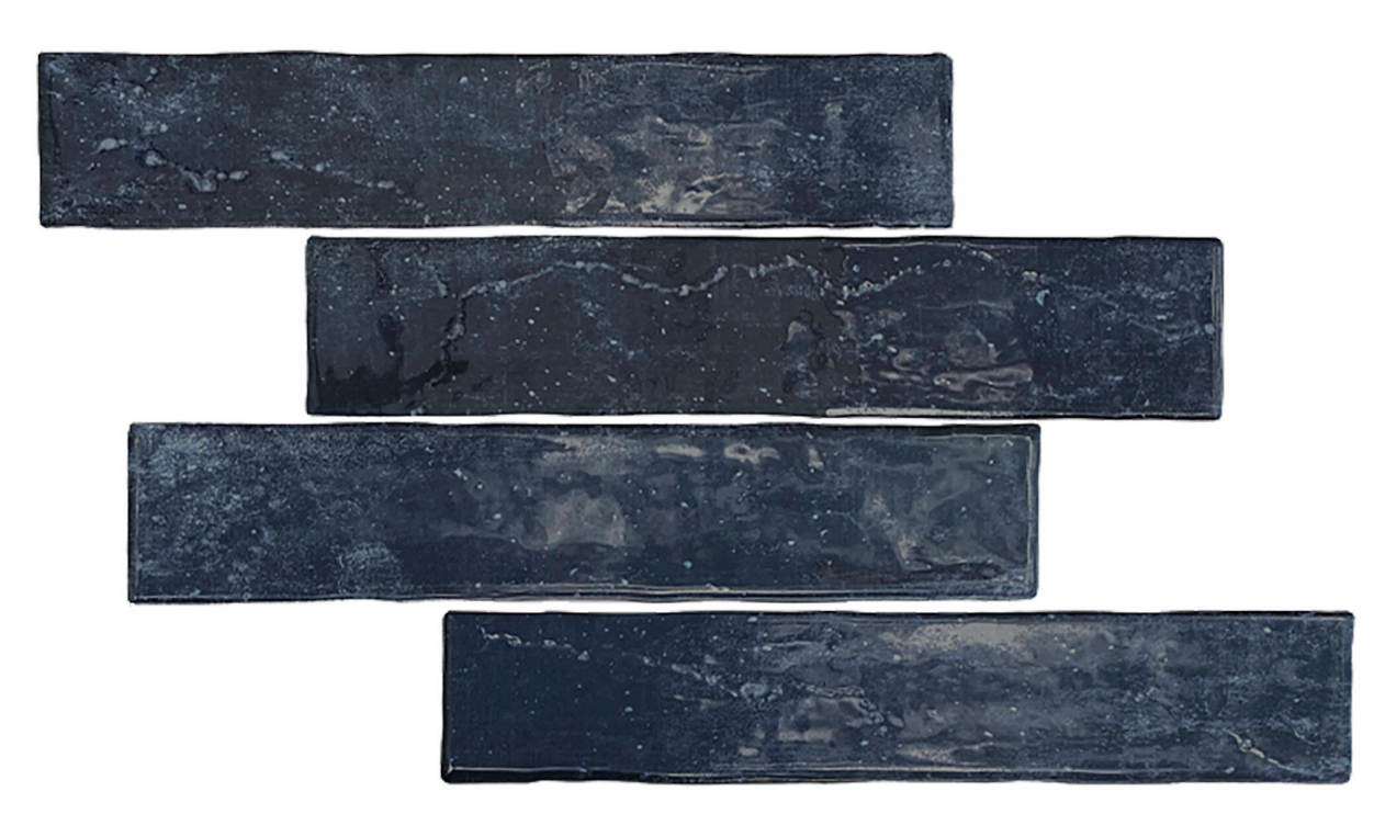 Ceramica Estilker – Maya Azul Oscuro 5x25 cm | Wandfliese Zellige-Optik Dunkelblau