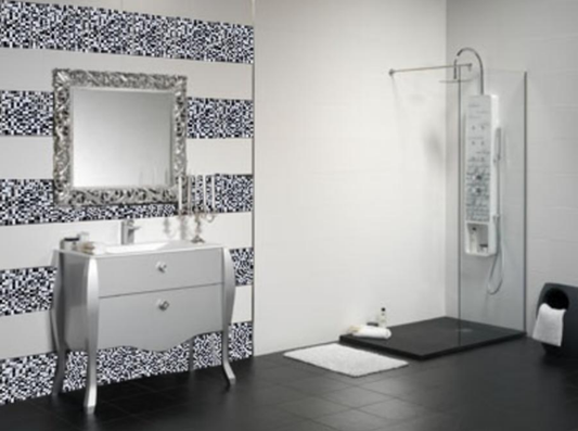 Ceramica Estilker – Estilker ML-3341 30x30 cm | Dekorfliese Geometrisch Grau Matt