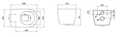 Speciale Jet Flush Wand-WC XL
