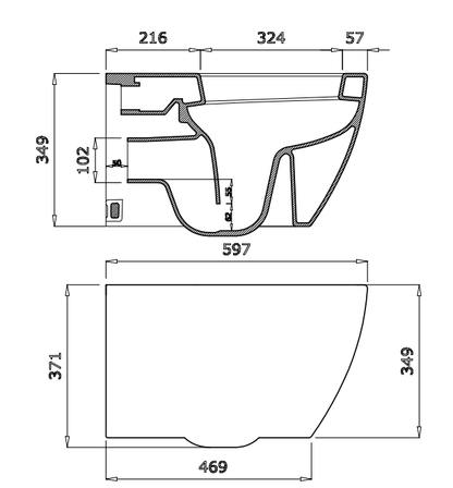 Speciale Jet Flush Wand-WC XL