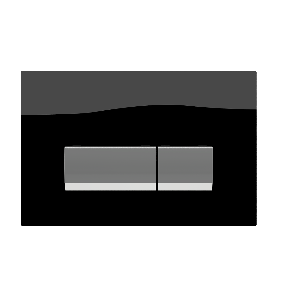 Vivente Betätigungsplatte, Zweimengentechnik, Glas