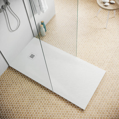 Hidrobox Mineralguss Duschwanne Serie One (Microtex®) (Pietra)