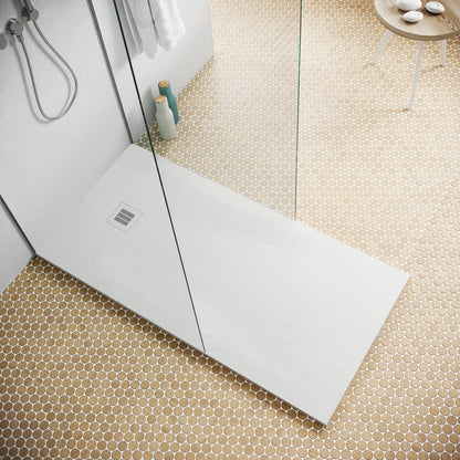 Hidrobox Mineralguss Duschwanne Serie One (Microtex®) (Bianco)
