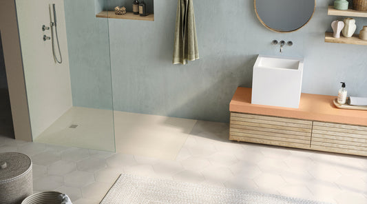 Hidrobox Mineralguss Duschwanne Serie One (Microtex®) (Bianco)
