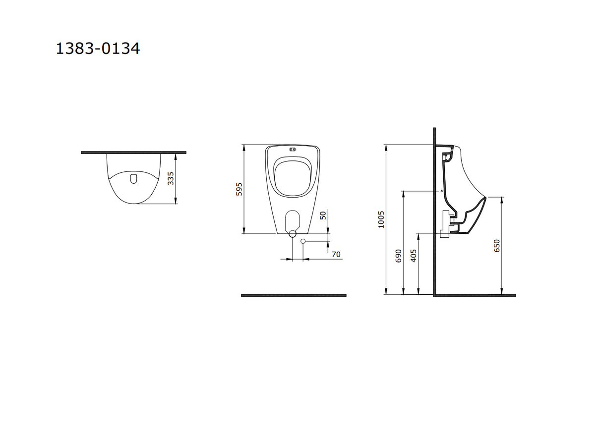 Taormina Arch Urinal – Ansicht 2
